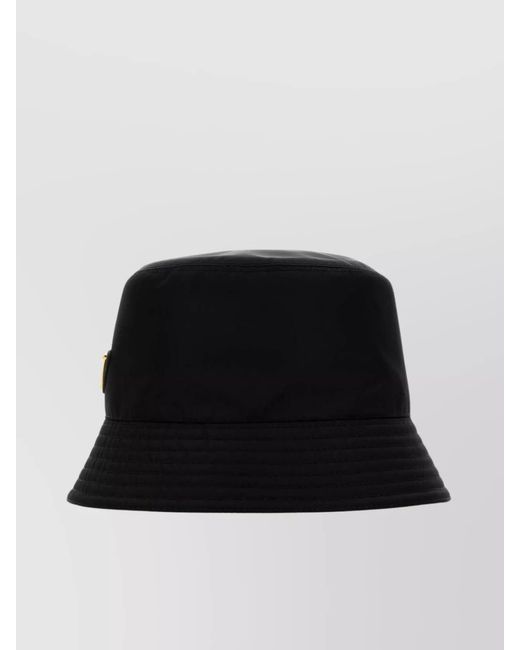Prada Black Recycled Polyamide Bucket Hat