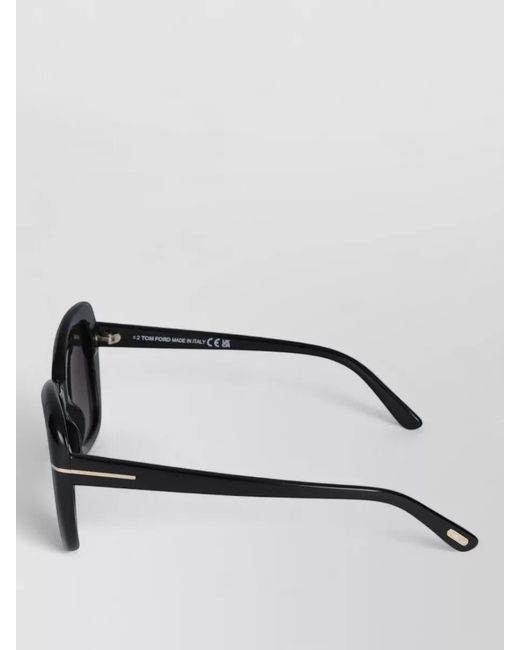 Tom Ford Black Sunglasses Ft1008 Cat Eye Gradient Lenses