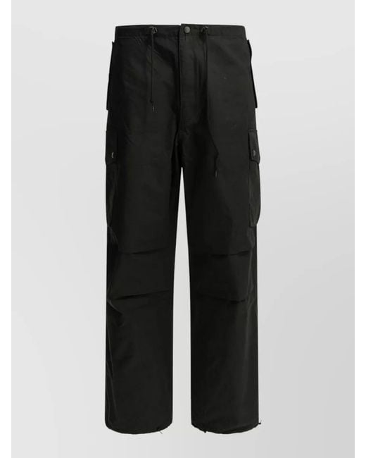 Needles Black Cotton Cargo Shorts for men