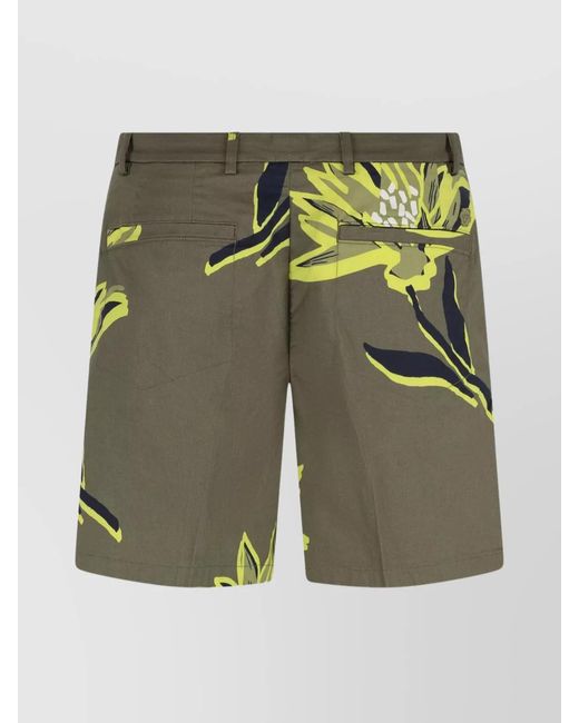Boss Green Cotton Bermuda Shorts for men