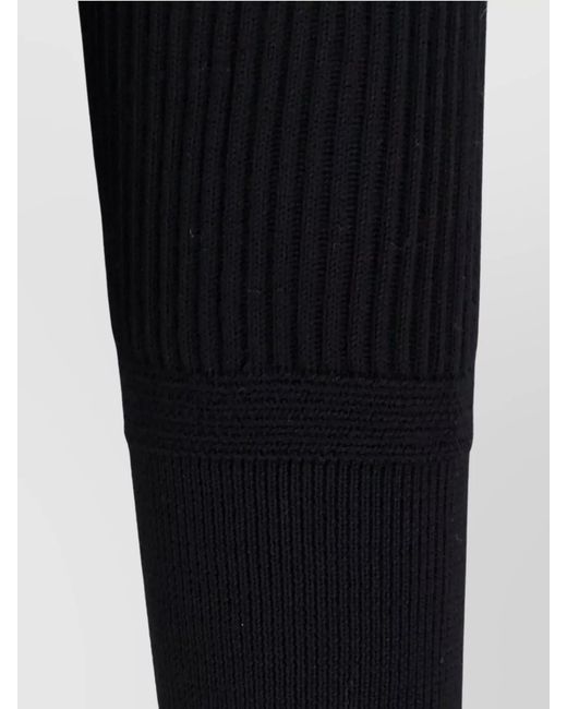 Stone Island Blue Ribbed Virgin Wool Crewneck Sweater for men