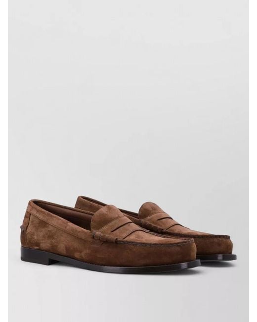 Church's Brown Rowley Penny Strap Round Toe Loafers for men