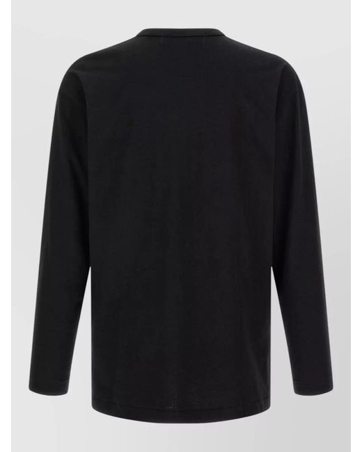 COMME DES GARÇONS PLAY Black Cotton Long-Sleeve T-Shirt for men
