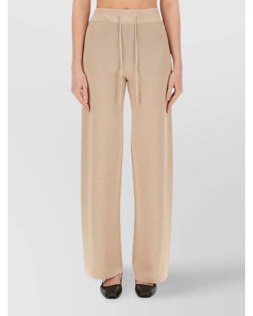 Fabiana Filippi Natural Wide-Leg Trousers