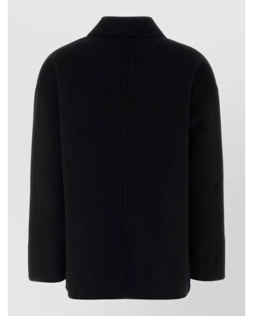 Anine Bing Black Luca Cashmere Jacket Tone Buttons