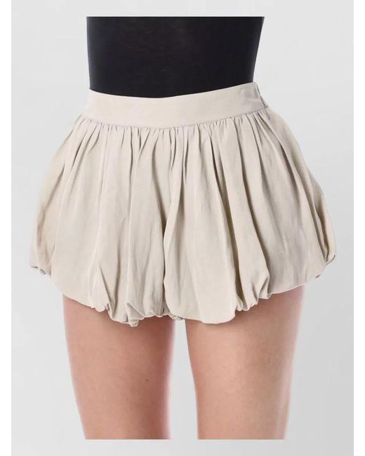 Frankie Shop Multicolor Linen Bubble Hem Shorts