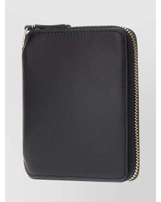 Comme des Garçons Black Leather Zip-Around Wallet