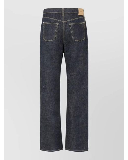 Fendi Blue Denim Regular-Fit Jeans for men