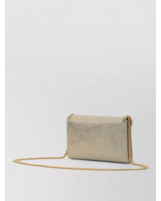 Stella McCartney White Falabella Wallet Chain Shoulder Clutch Bag