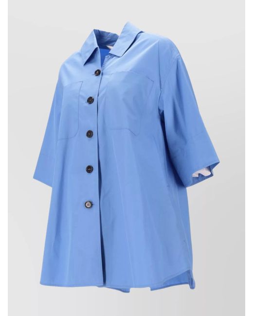 Max Mara Blue Cropped Jacket