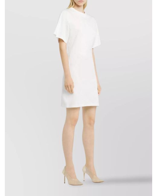 Courreges White Cotton A-Line Mini Dress