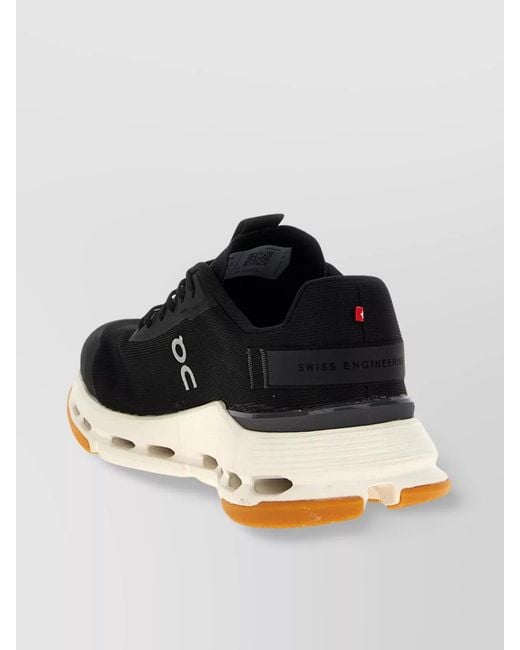 On Shoes Black Mesh Low-Top Sneakers for men