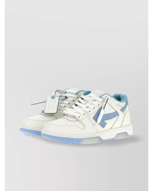 Off-White c/o Virgil Abloh White Leather Low-Top Sneakers for men