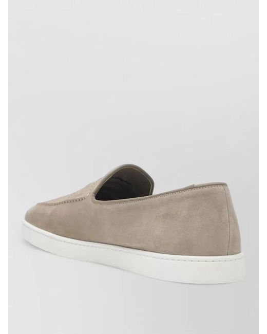 Church's Natural Peebles Nine Suede Loafers Round Toe for men