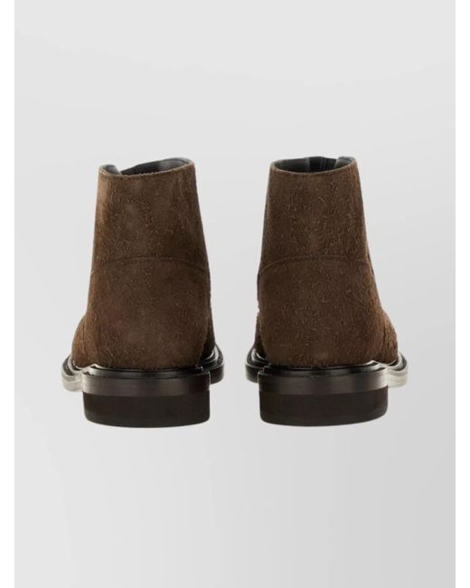 Moschino Brown Leather Olivia Boots
