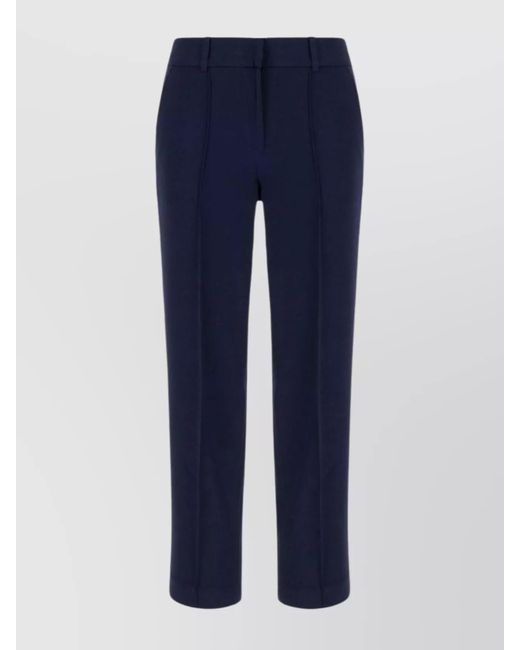 Michael Kors Blue Midnight Triacetate Blend Pant