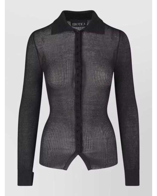 Dondup Black Sleeveless Knitted Top
