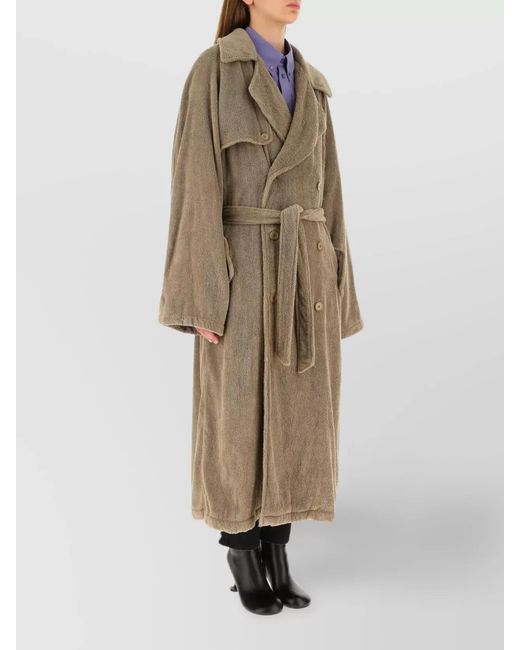 Balenciaga Natural Cotton Trench Coat