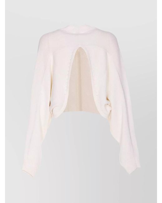 Alaïa White Batwing Sweater