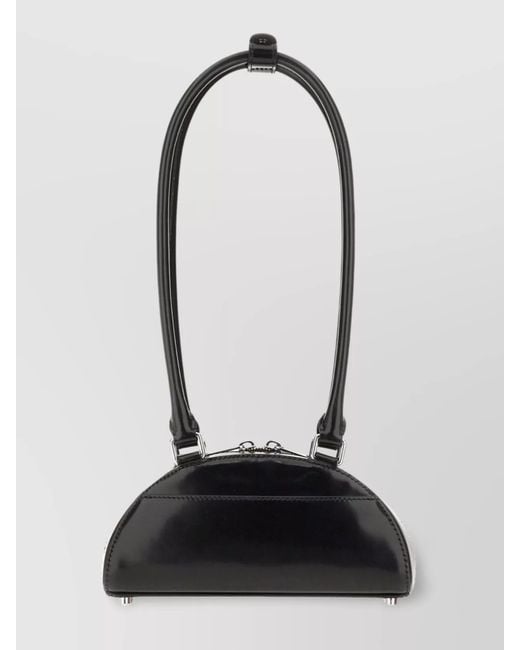 Self-Portrait Black The Bow Mini Leather Shoulder Bag