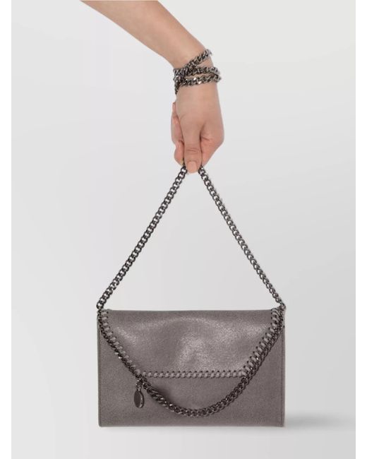 Stella McCartney Gray Falabella Mini Shoulder Bag