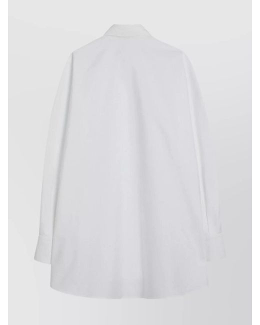 Givenchy White Cotton Oversized Poplin Shirt