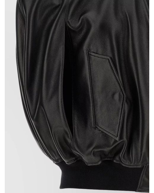 Balenciaga Black Sleeveless Leather Jacket