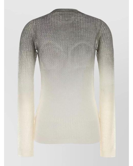 Maison Margiela Gray Wool-Blend Sweater