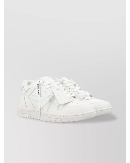 Off-White c/o Virgil Abloh White Leather Low-Top Sneakers for men