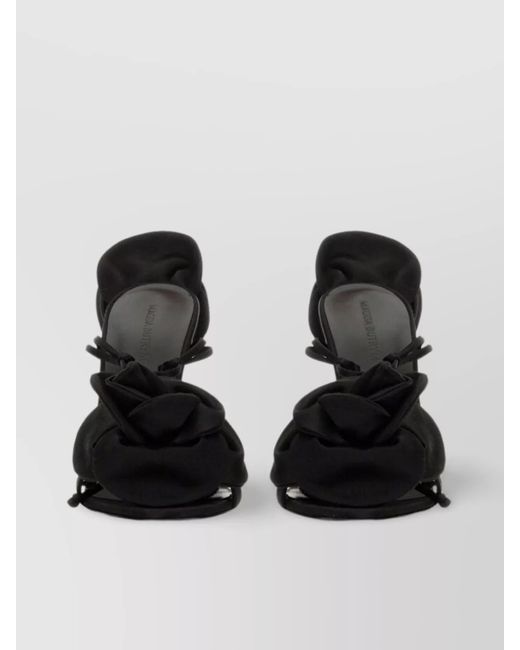 Magda Butrym Metallic Silk Satin Sandals