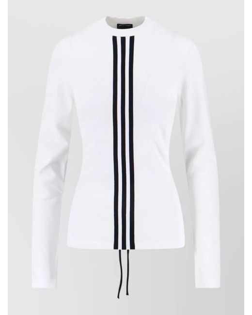 Y-3 White Crewneck Sweatshirt