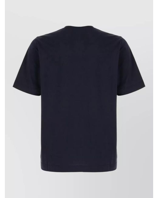 Circolo 1901 Blue Cotton Crew Neck T Shirt Chest Pocket for men