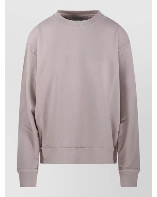 Golden Goose Deluxe Brand Gray Logo Patch Crew Neck Sweatshirt Top