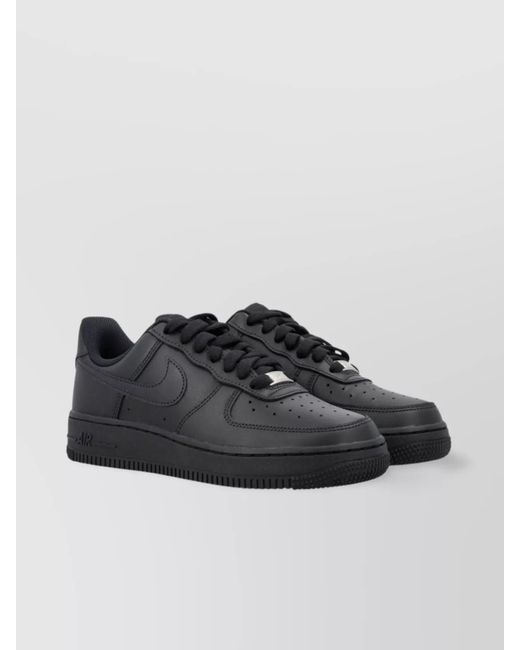 Nike Black Leather Low-Top Sneakers
