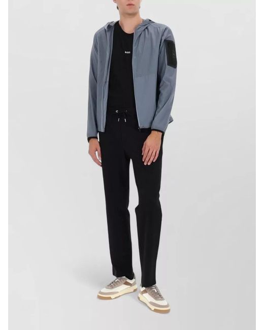 Boss Blue Hooded Jacket for men