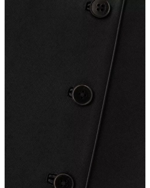 ROTATE BIRGER CHRISTENSEN Black Leather Jacket