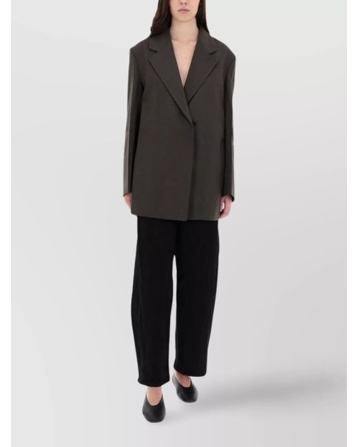 Studio Nicholson Black Wide-Leg Trousers