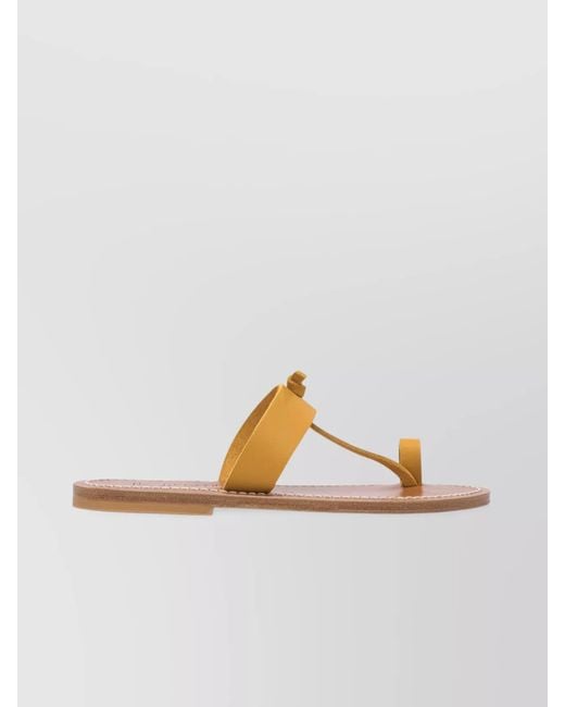 K. Jacques Metallic Leather Sandals