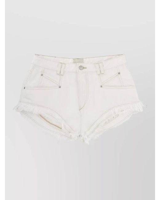 Isabel Marant Natural Denim Short Shorts