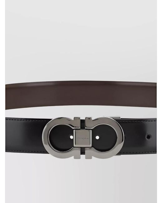 Ferragamo Multicolor Leather Reversible Belt for men
