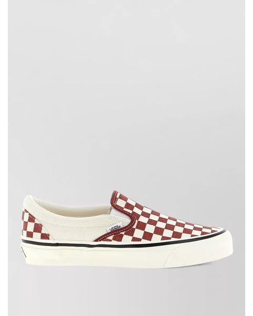 Vans Pink Slip On 98 Checkered Pattern Sneakers for men