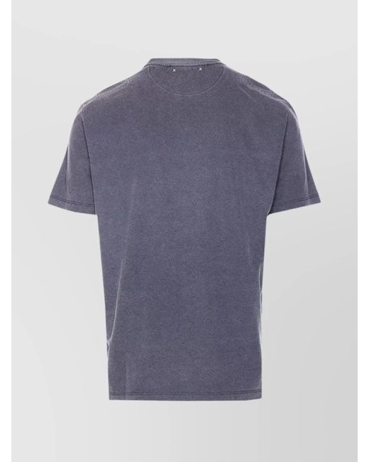 Golden Goose Deluxe Brand Blue Cotton Printed T-Shirt for men