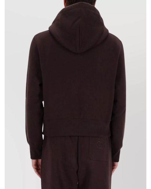 Gucci Black Sweatshirt With Logo Embroidery for men