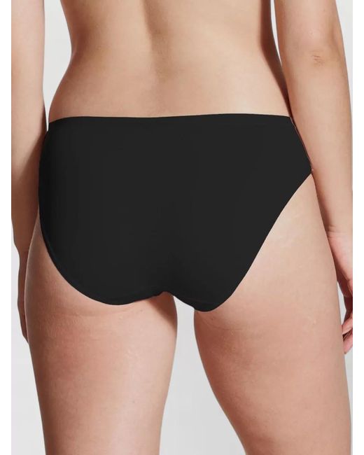 Calida Black Seamless Brief Mid Rise Elastic Waistband