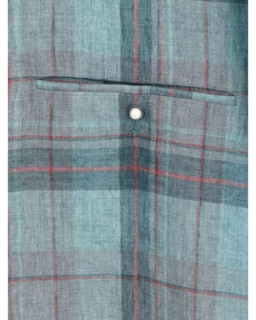 Magliano Blue Long Sleeve Shirt Button Cuffs Chest Pocket