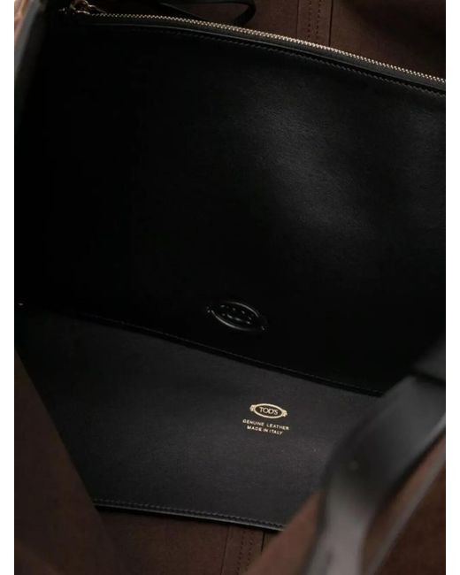 Tod's Brown Di Bag Medium Suede Leather Tote Bag