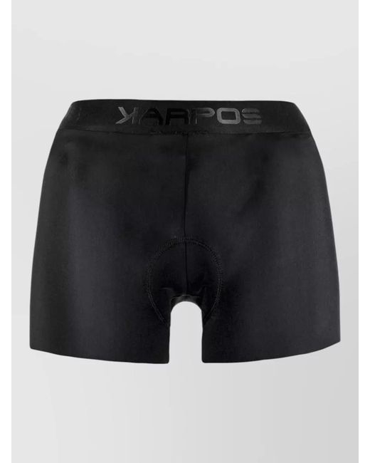 Karpos Black Padded Boxer Short Elastic Waistband Design