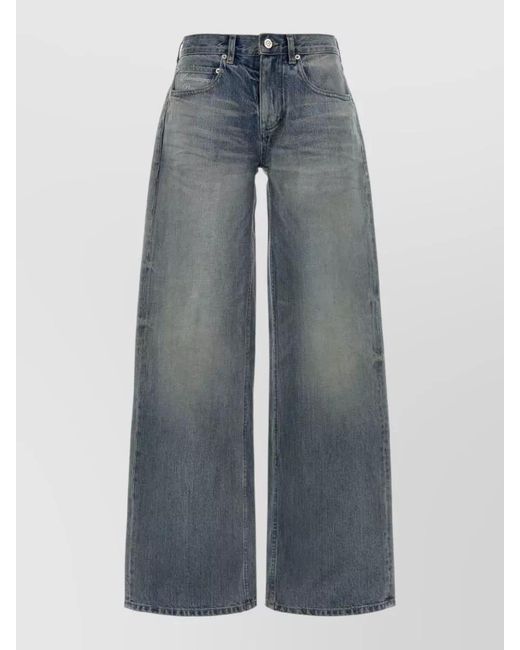 Balenciaga Blue Denim Wide-Leg Jeans
