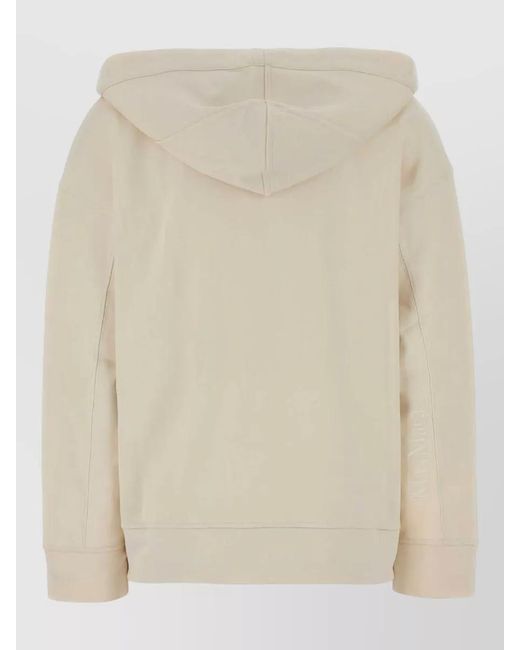 Max Mara Natural Cotton Blend Buona Hooded Sweatshirt