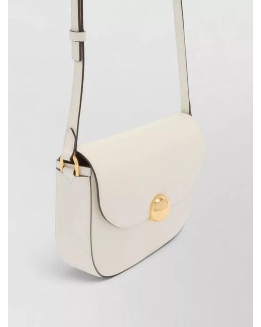 Furla Natural Crossbody Bag Adjustable Strap Tone Hardware